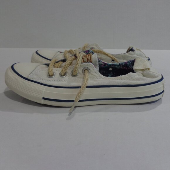 Converse All Star White Shoreline Rope Laces Slip On Women Size 5.5 - Picture 2 of 7